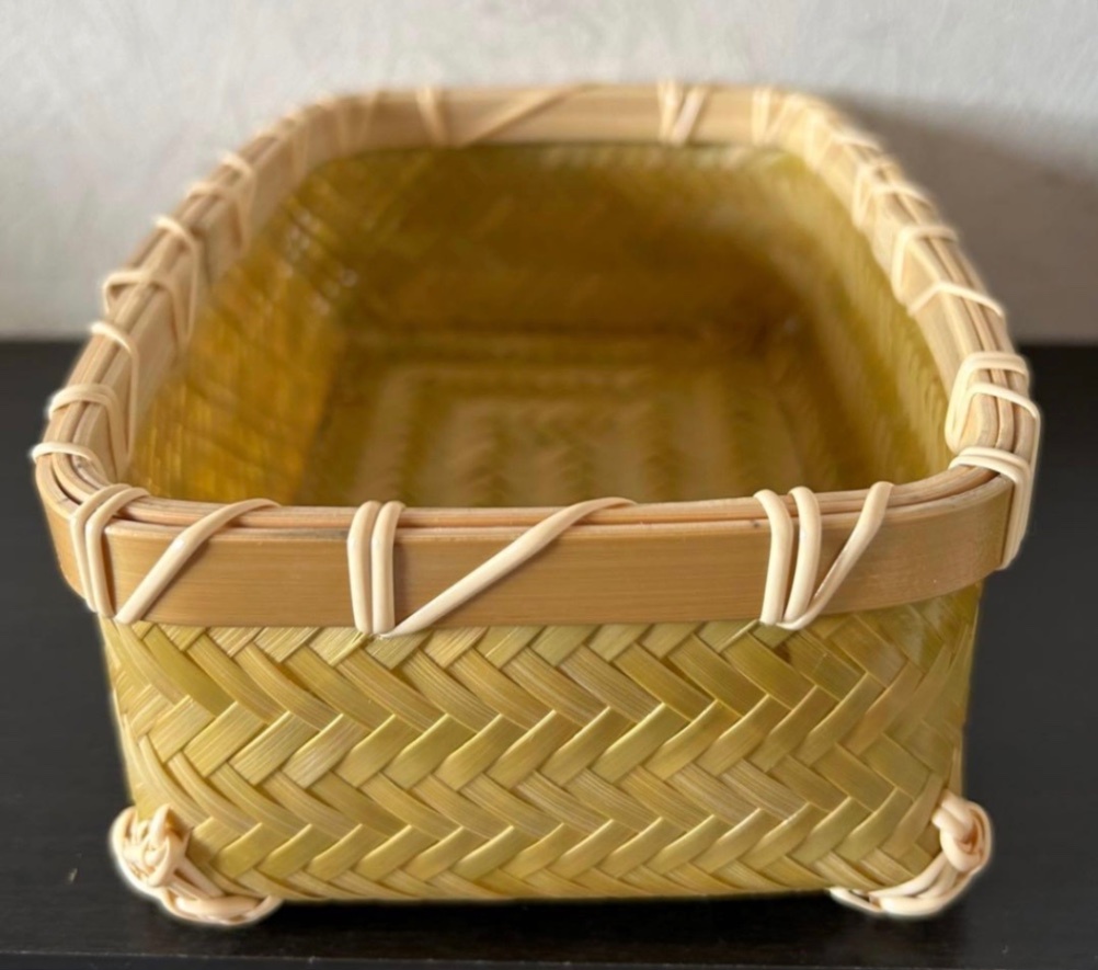② 竹籠 カゴ (20㎝) 竹かご 器 竹細工 国産真竹