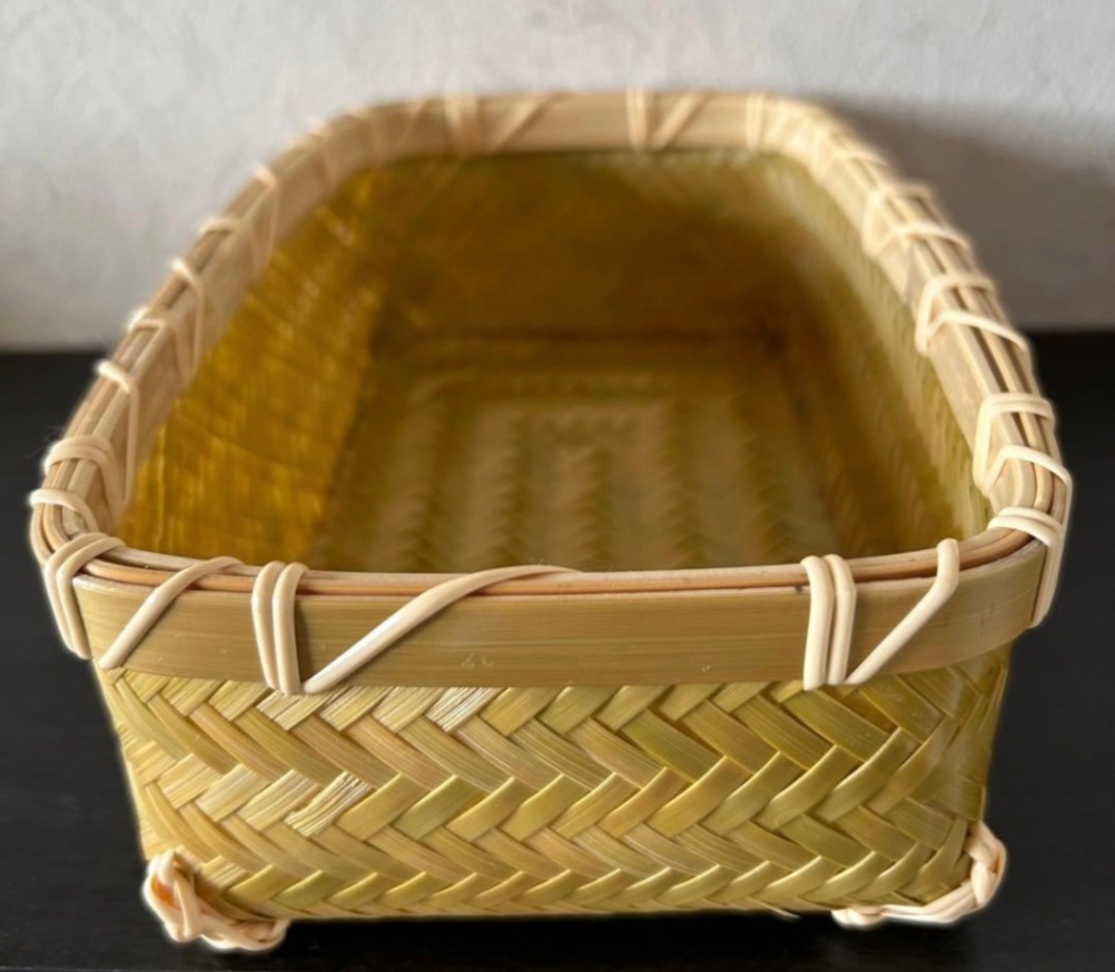 ② 竹籠 カゴ (20㎝) 竹かご 器 竹細工 国産真竹