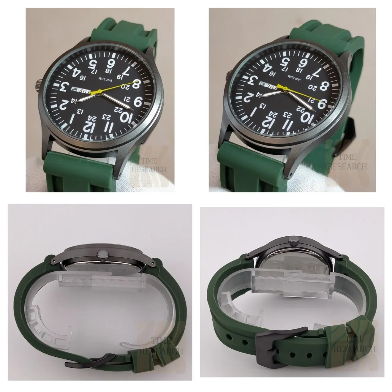 シンプルながら機能性/耐久性共に申し分なし【デイデイト/新品】ミリタリーラバー①