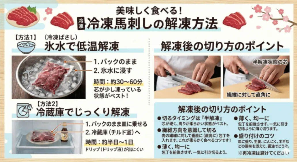 熊本肥育冷凍馬刺し赤身約200g（約100g✖️2）鮮度抜群の専門店クオリティ
タレ付き