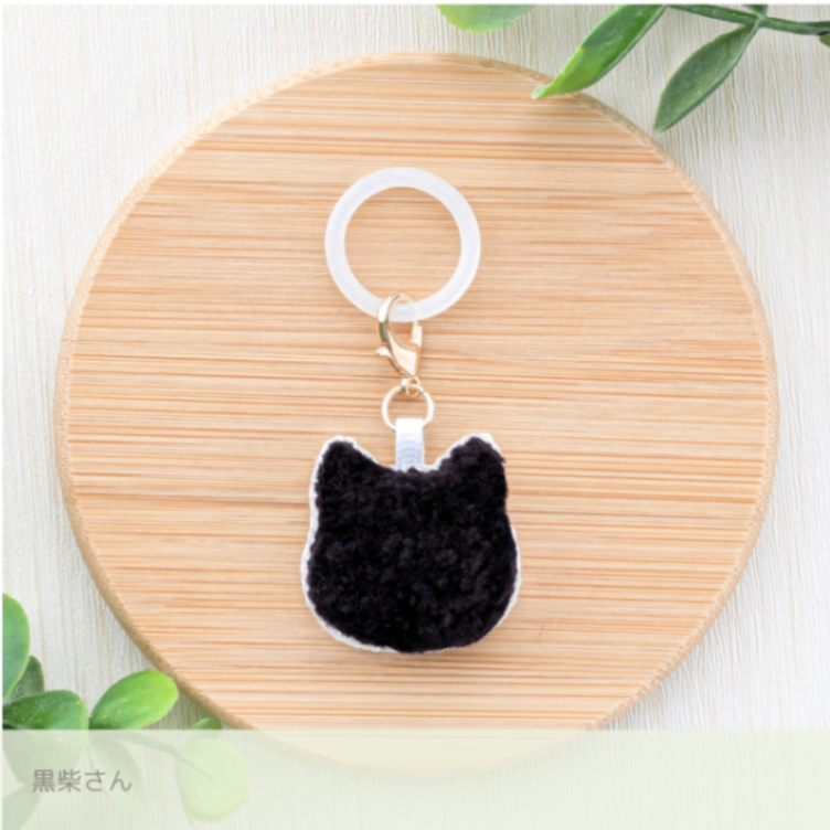 柴犬目印チャーム《赤柴さん・黒柴さん・白柴さん》｜ふわふわ刺繍・アンブレラマーカー【受注制作】