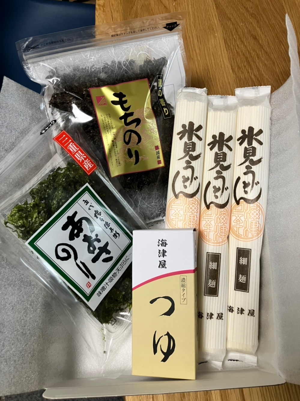 魚屋厳選『氷見うどん海藻食べ比べセット』(約6人前)