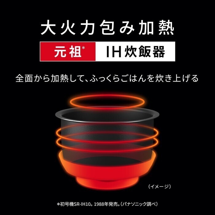 【延長3年保証】Panasonic IH炊飯器 5.5合 SR-N210E-K ブラック