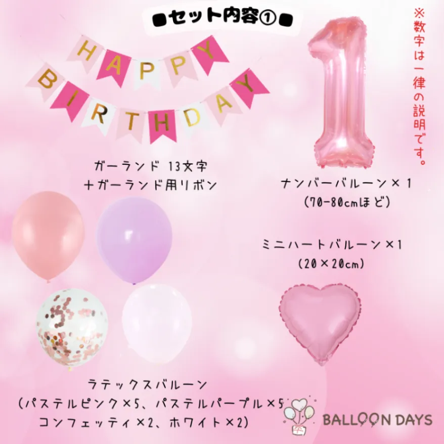 数字が選べる♪【ピンクver】名探偵プリキュア！ 風船 たんプリ 誕生日 飾り付けセット バルーン 