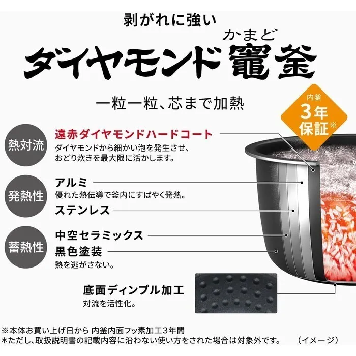 【延長3年保証】Panasonic ビストロ炊飯器 5.5合 SR-X710E-K ブラック