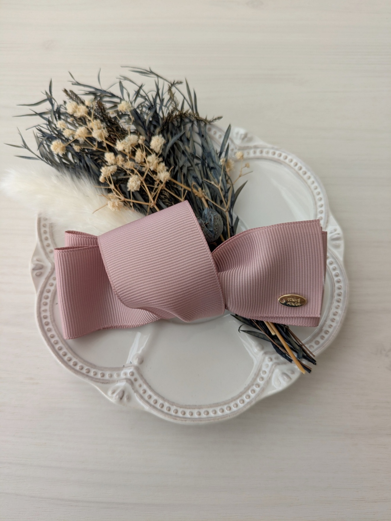 1秒でちゃんと☆リボンヘアクリップ・トリニティ୨୧ ˚₊·さくらピンク