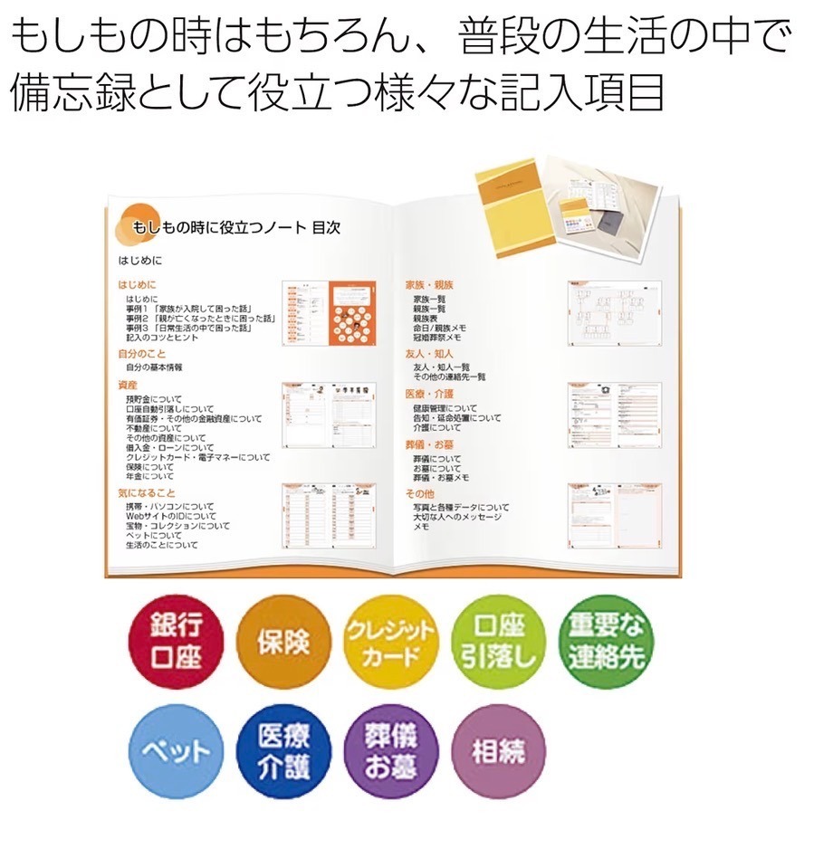 コクヨ エンディングノート「もしもの時に役立つノート」B5 LES-E101