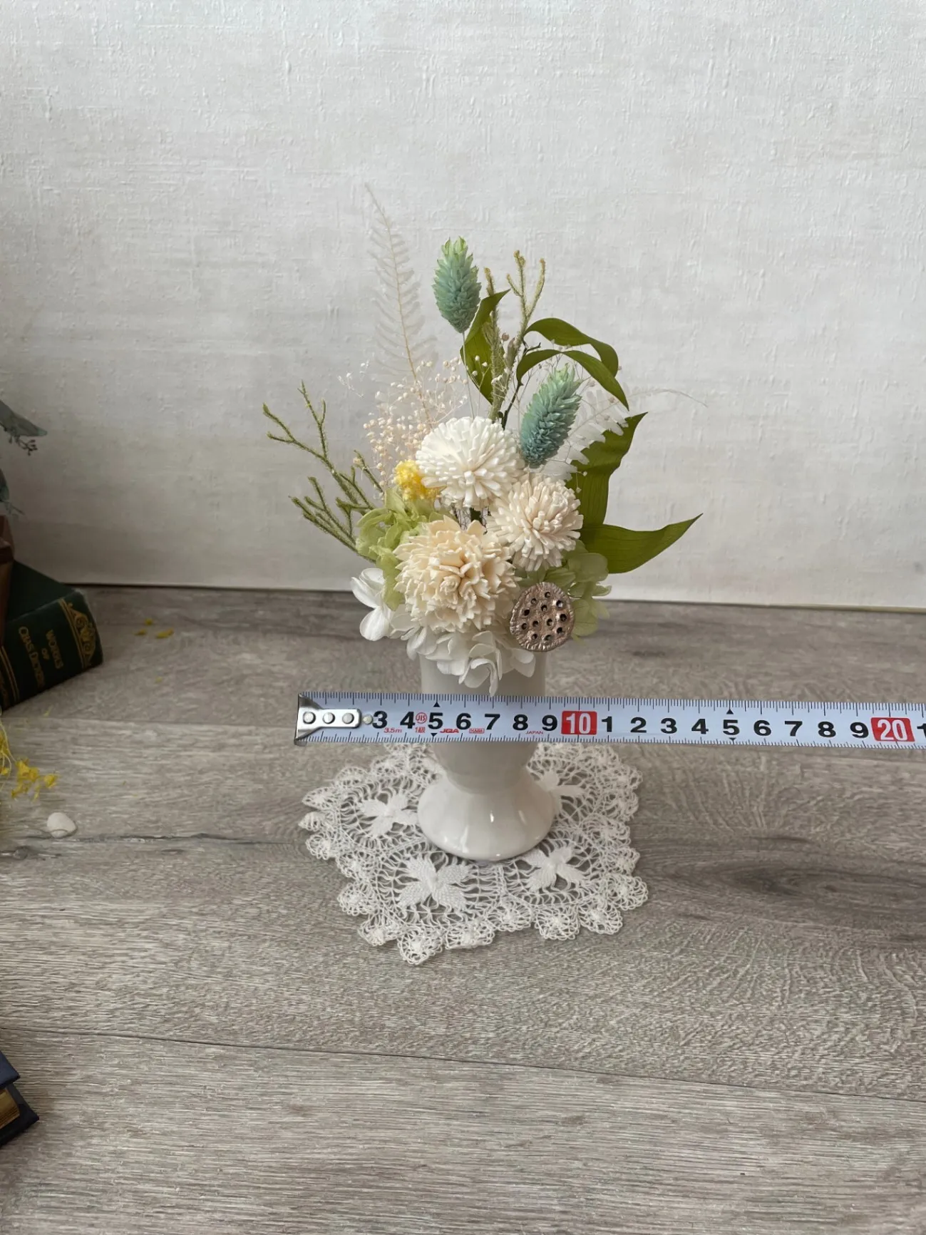 ｜枯れないお供え花｜お線香セット そのまま飾れるプリザーブドフラワー【ハンドメイド】