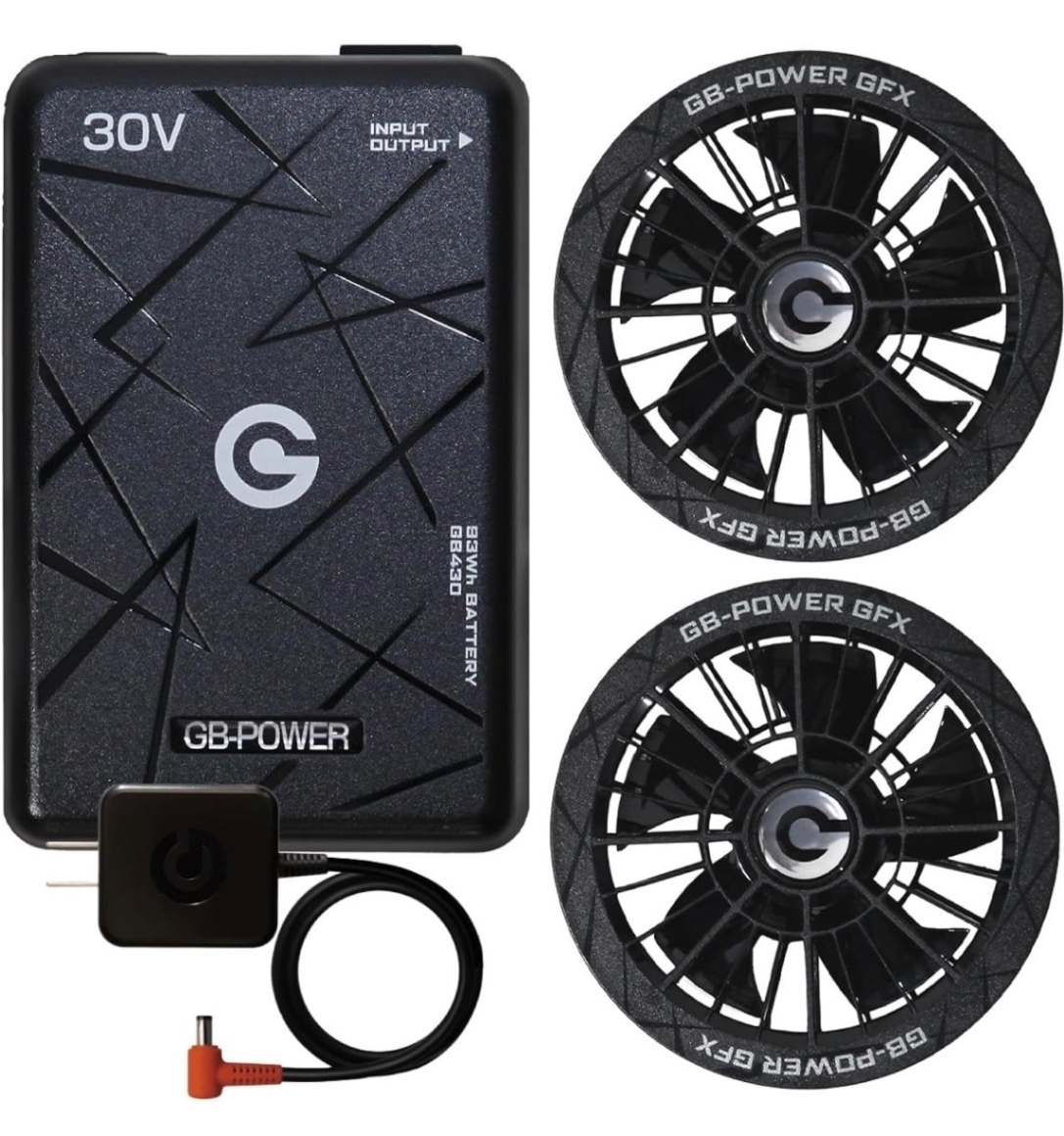 長信ジャパン GB-POWER 30V ファン バッテリー セット　2026年 空調服
