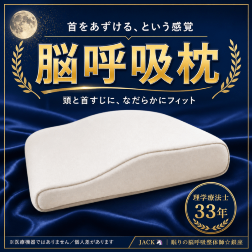 💤【特別価格】理学療法士33年が選んだ 脳呼吸枕｜首をあずけて、朝までぐっすり💤