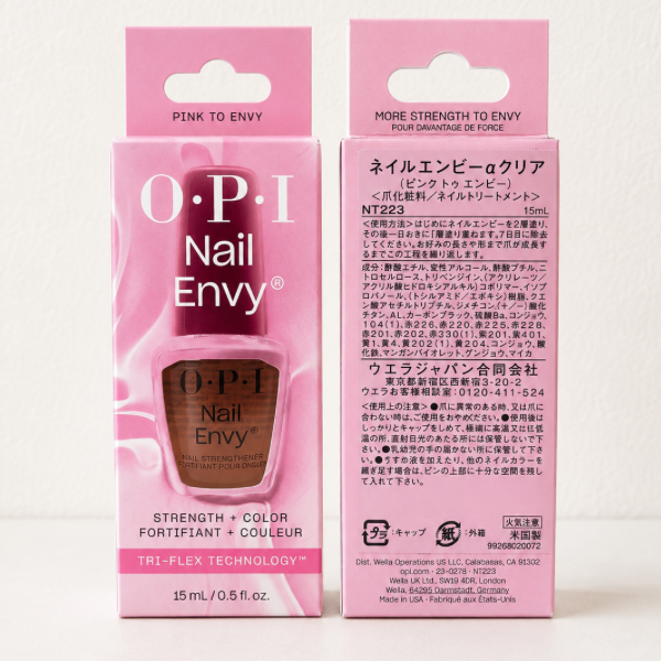 【爪補強＆美爪】OPI・ネイルエンビー  15ml  マニキュア (爪強化剤 ベースコート)