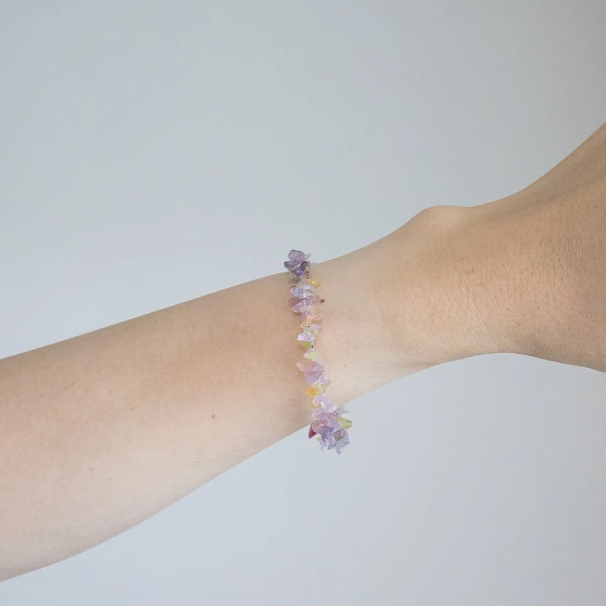 【ハンドメイド】非加熱サファイア マルチカラー ブレスレット