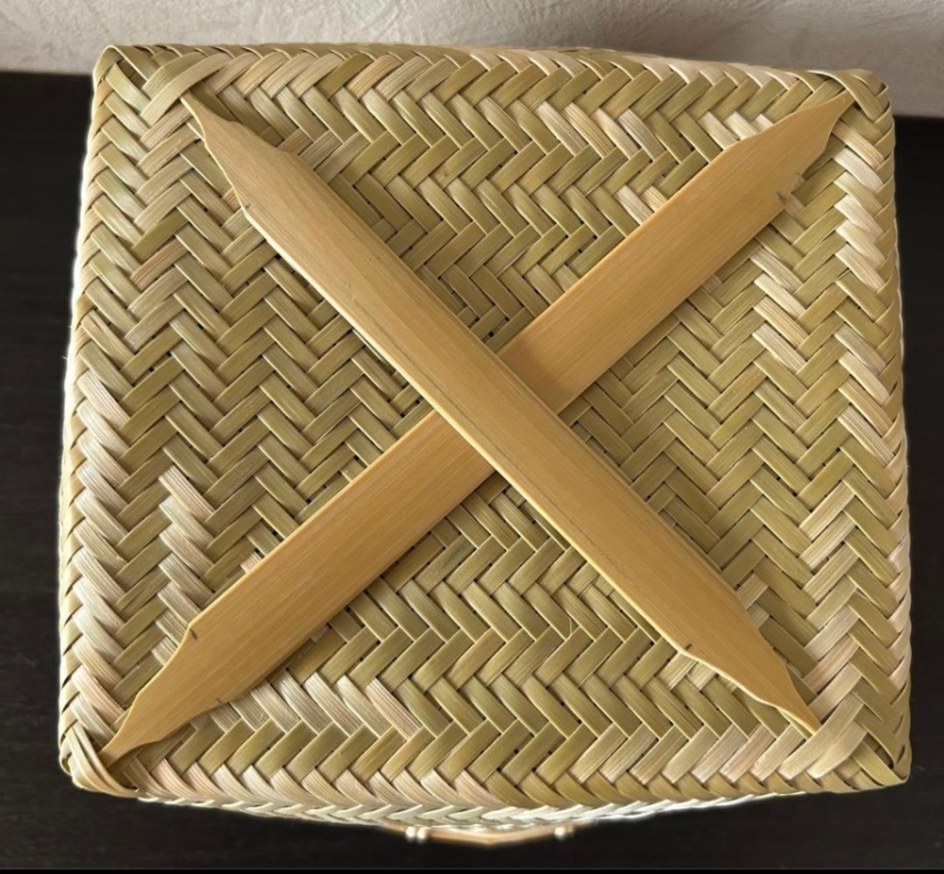 ③ 竹籠 カゴ (17.5㎝) 竹かご 器 竹細工 国産真竹