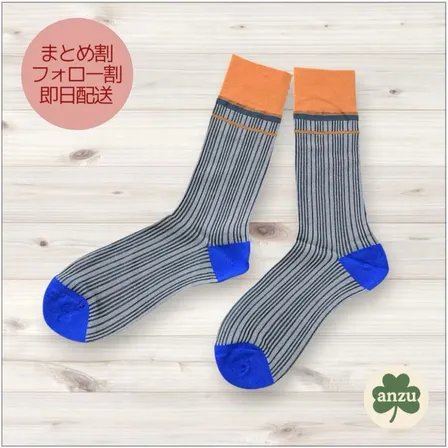 ★セール！新品★靴下 ストライプ 透け感 レトロ 韓国風 大人可愛い no.191