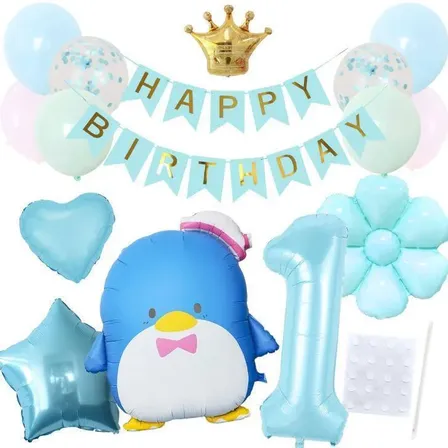 数字が選べる♪ タキシードサム サンリオ リボン 風船 誕生日 飾り付けセット バルーン