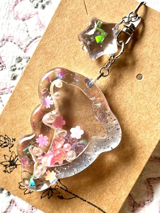 桜イルカ🐬シャカシャカキーホルダー【リベポ払歓迎🎉】