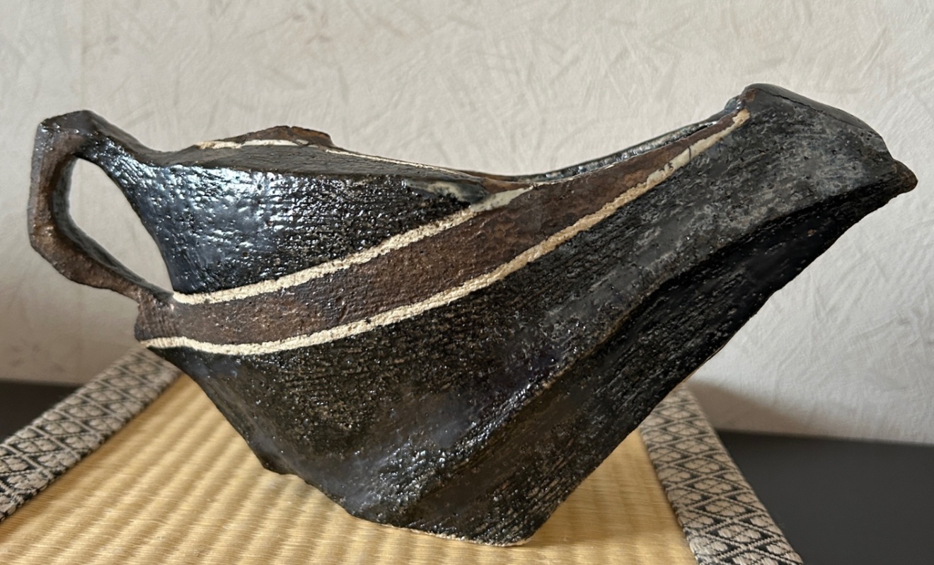 片口酒器　古代の舟を宿す一点物　受賞作家作品　陶器　器