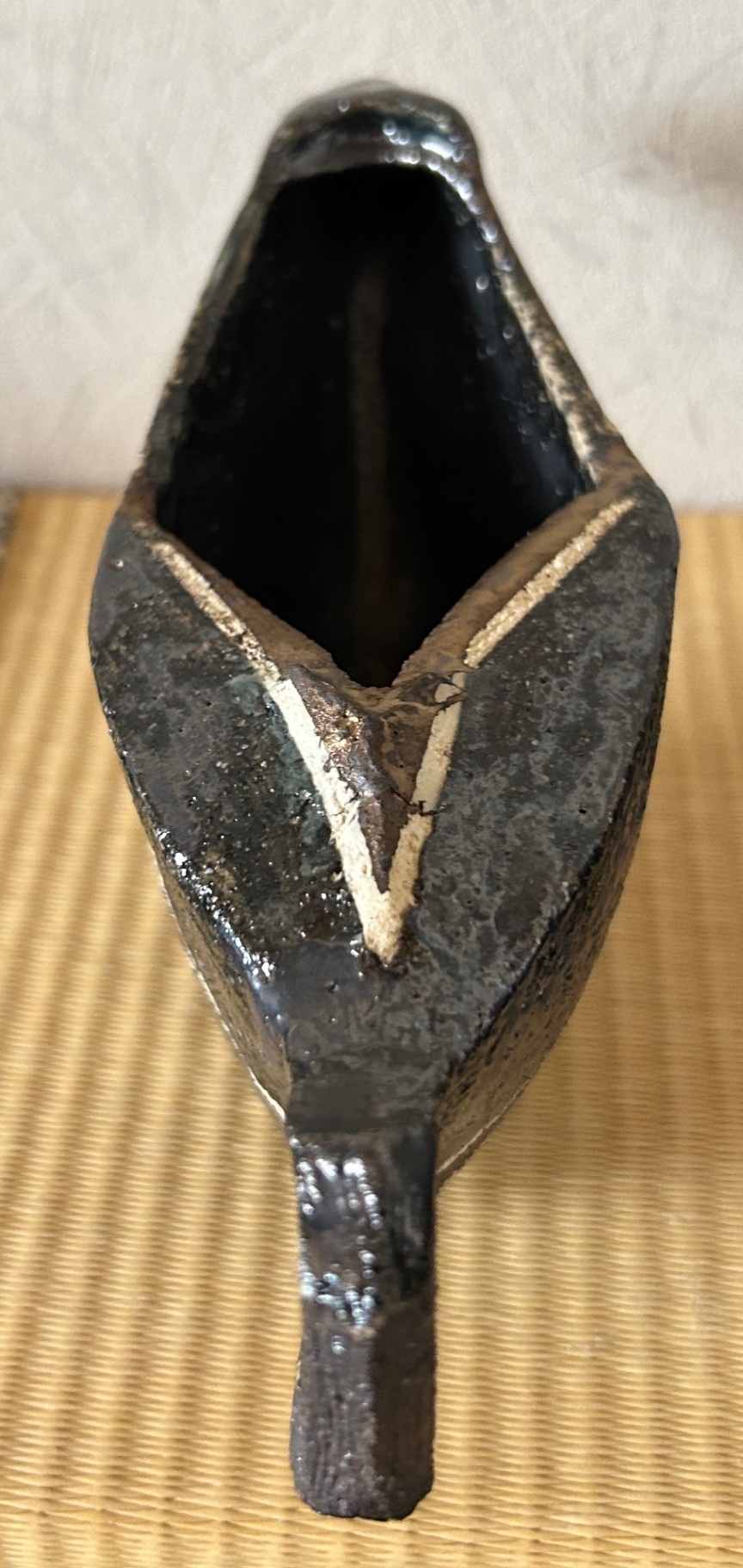 片口酒器　古代の舟を宿す一点物　受賞作家作品　陶器　器