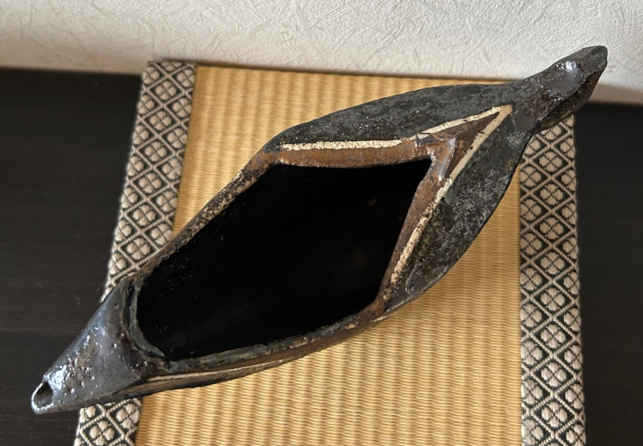 片口酒器　古代の舟を宿す一点物　受賞作家作品　陶器　器