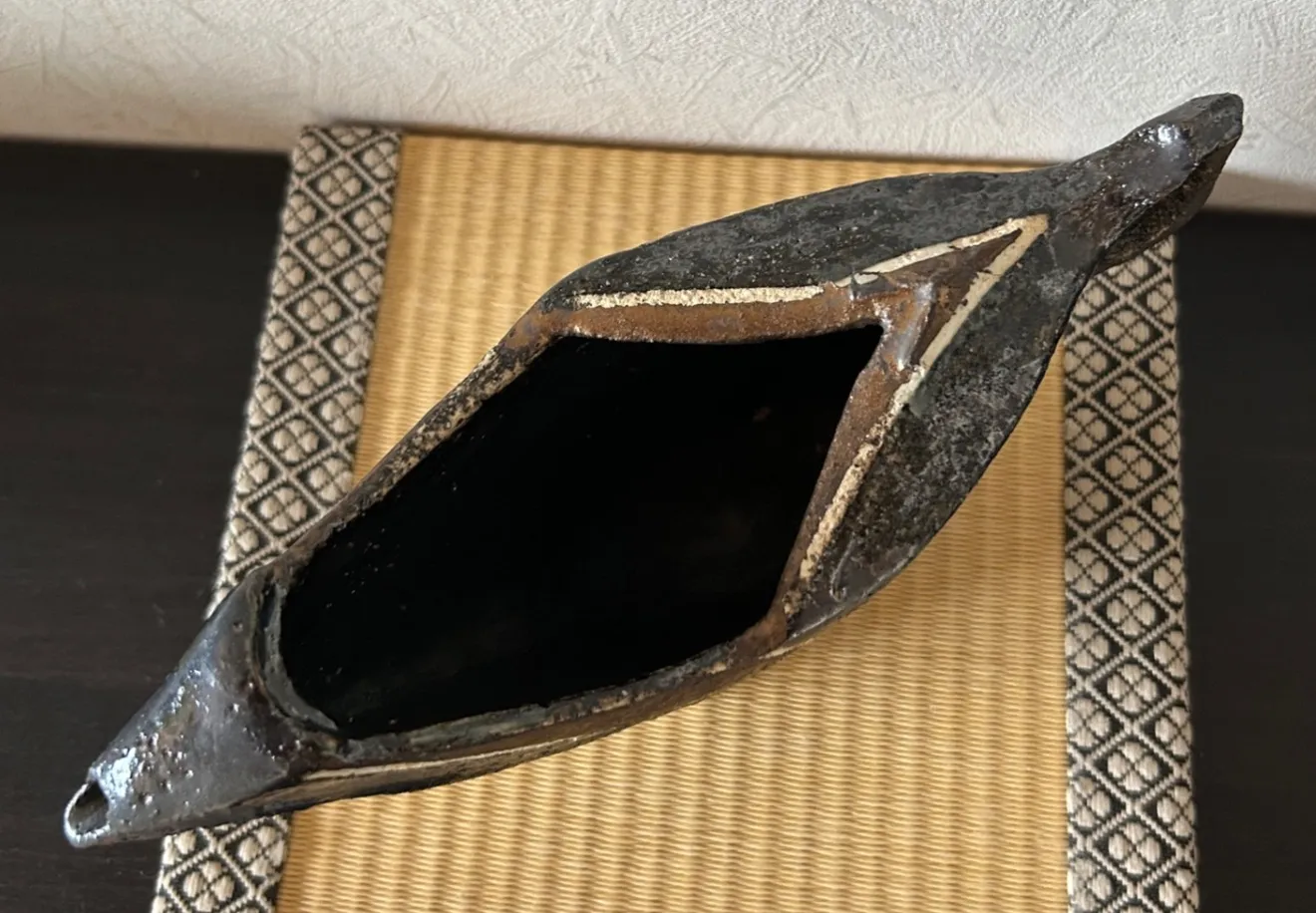 片口酒器　古代の舟を宿す一点物　受賞作家作品　陶器　器