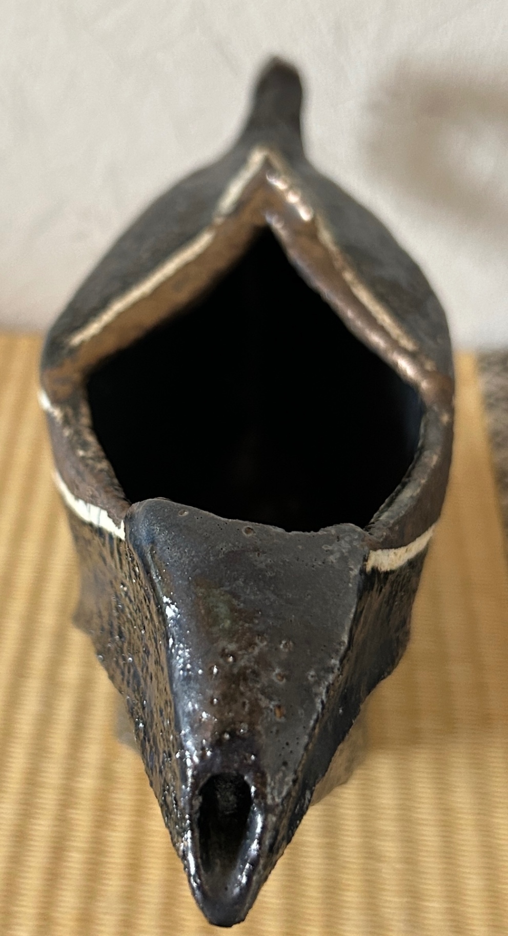 片口酒器　古代の舟を宿す一点物　受賞作家作品　陶器　器