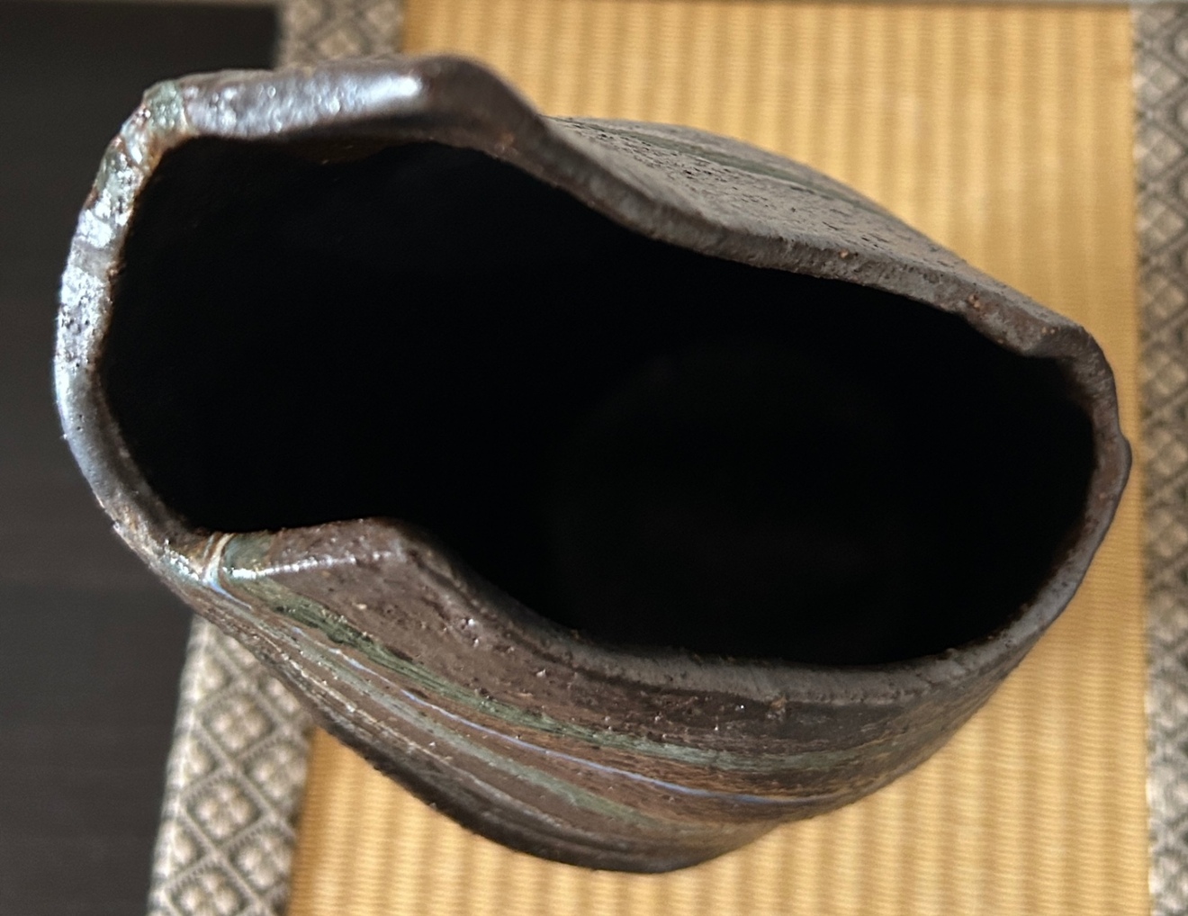 花器　花瓶　嵐の夜を纏う一点物　受賞作家作品　陶器