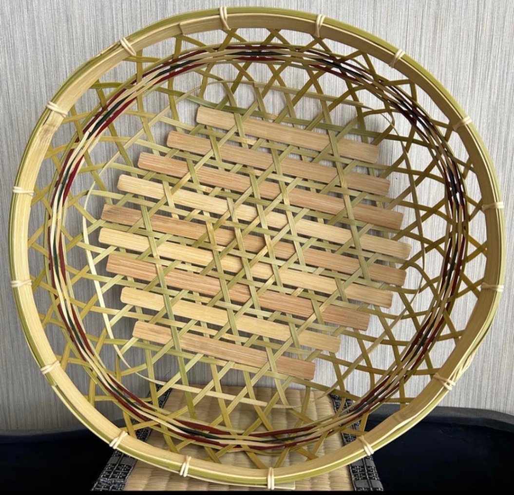 ④ 竹籠 竹細工 竹カゴ 34㎝ 盛り籠 国産真竹