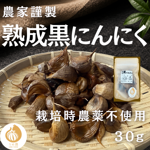 【まるでフルーツ！！】うめのう 熟成黒にんにく 30g