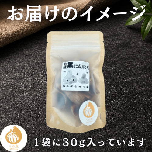 【まるでフルーツ！！】うめのう 熟成黒にんにく 30g