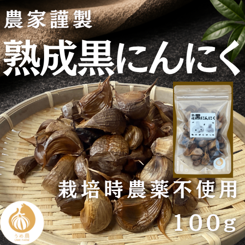 【まるでフルーツ！】うめのう 熟成黒にんにく 100g