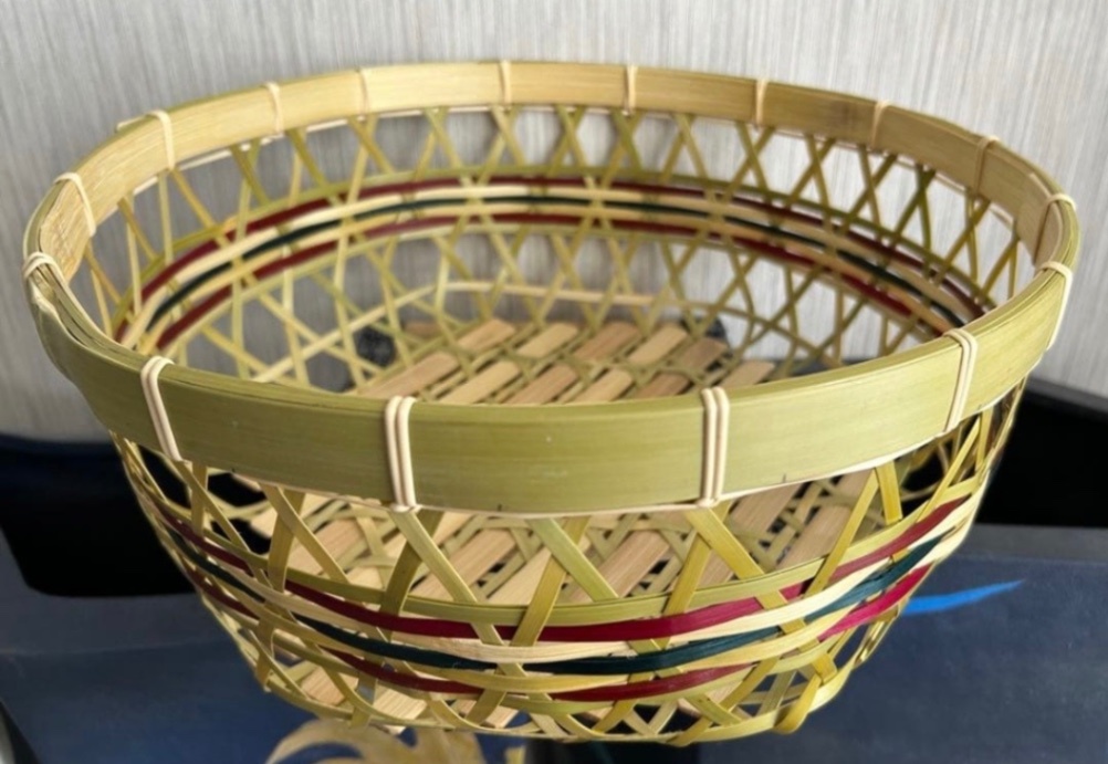 ④ 竹籠 竹細工 竹カゴ 34㎝ 盛り籠 国産真竹