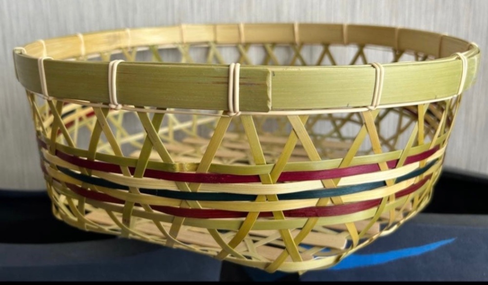 ④ 竹籠 竹細工 竹カゴ 34㎝ 盛り籠 国産真竹