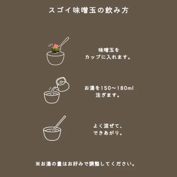 〈リベ友と共同開発🤝〉宮城から届ける “スゴイ味噌玉✨” 5個セット 