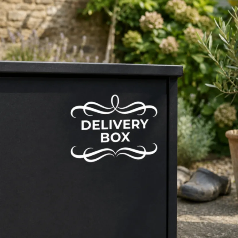 玄関をおしゃれに♪ 宅配ボックス DELIVERY BOX ステッカー【01】