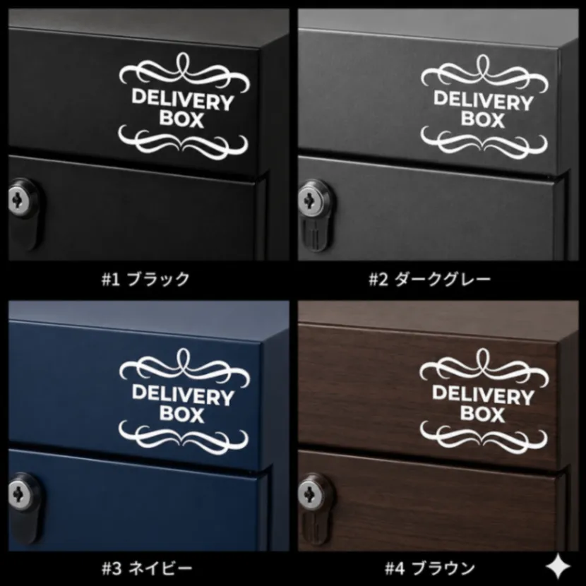 玄関をおしゃれに♪ 宅配ボックス DELIVERY BOX ステッカー【01】