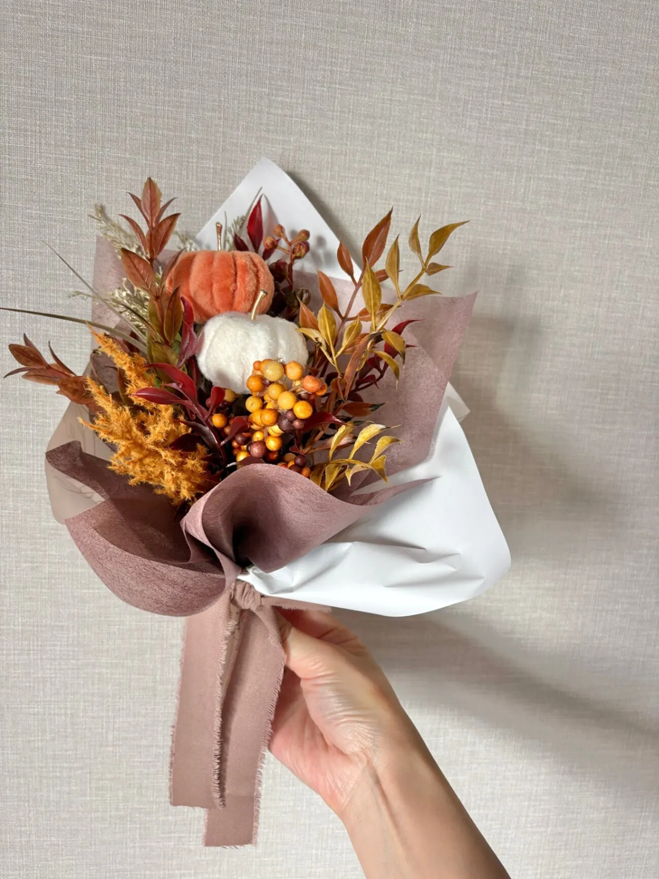 秋色の花束｜ハロウィン