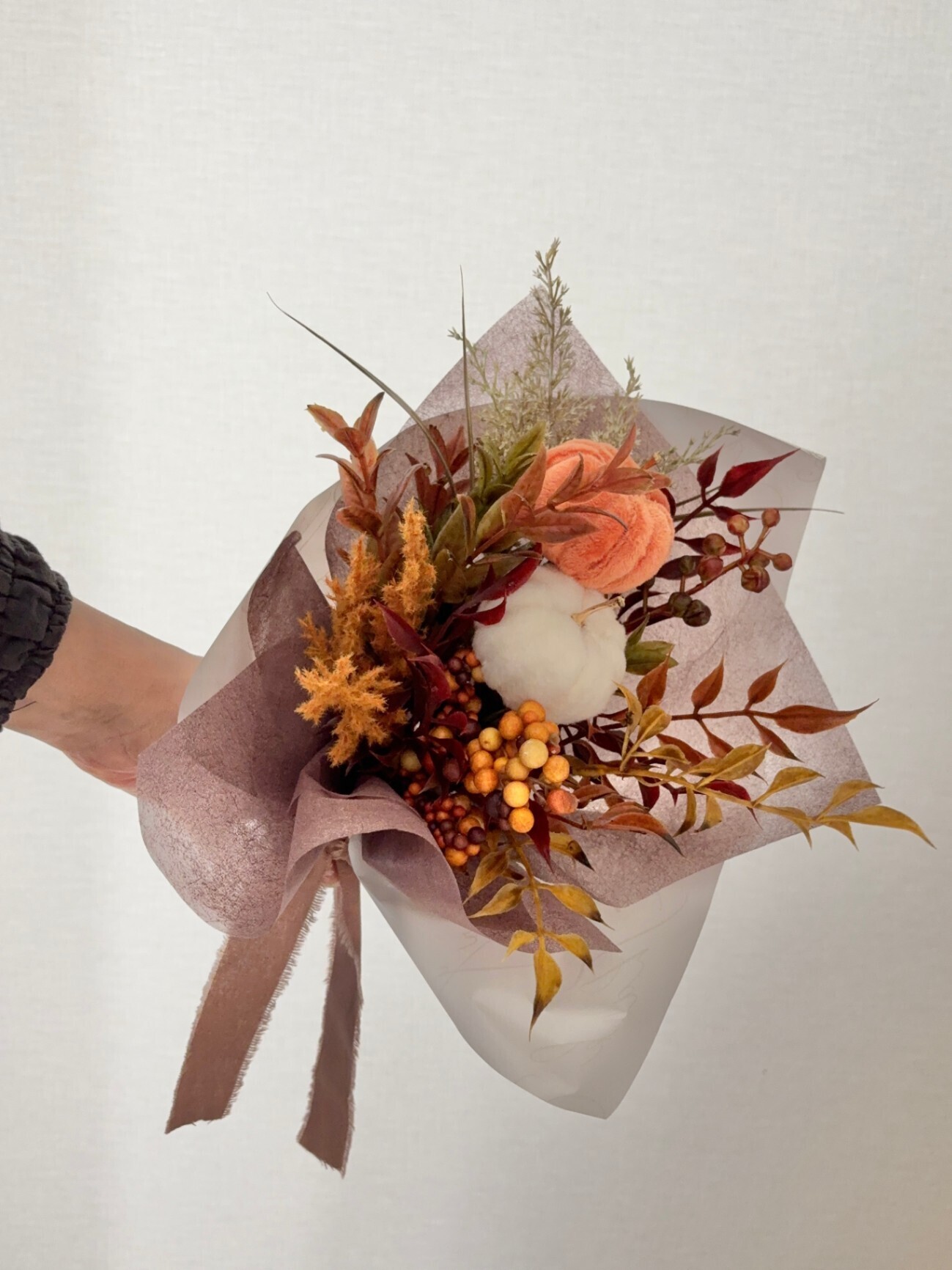 秋色の花束｜実りの季節を束ねたアーティフィシャルフラワーブーケ