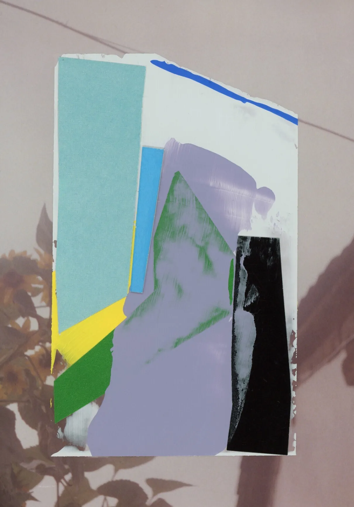 抽象絵画 原画｜L判の小さな額装作品 フィルム写真×アクリル「Transition 260711」