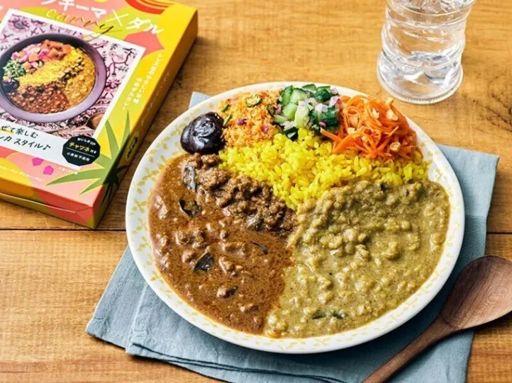 【1箱で2種＋チャツネ】カレーの壺 レトルトカレー｜ポークキーマ×ダル中辛｜小麦粉不使用