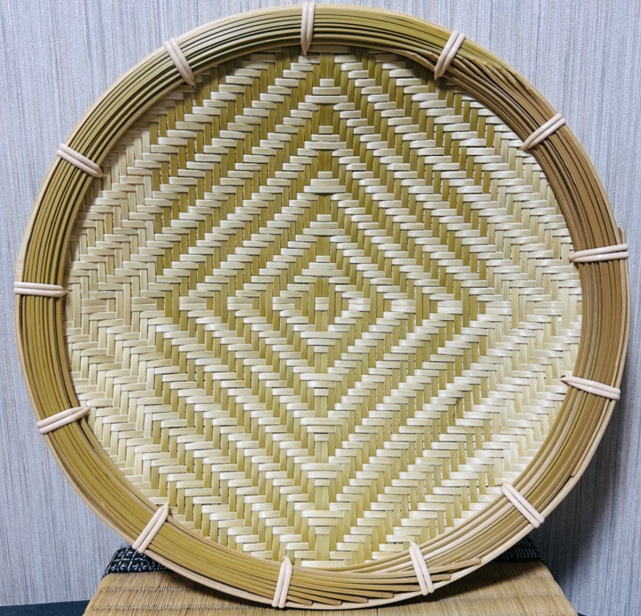 竹ザル 25㎝ 国産 真竹【希少生産の日本製竹ザル】ざる 