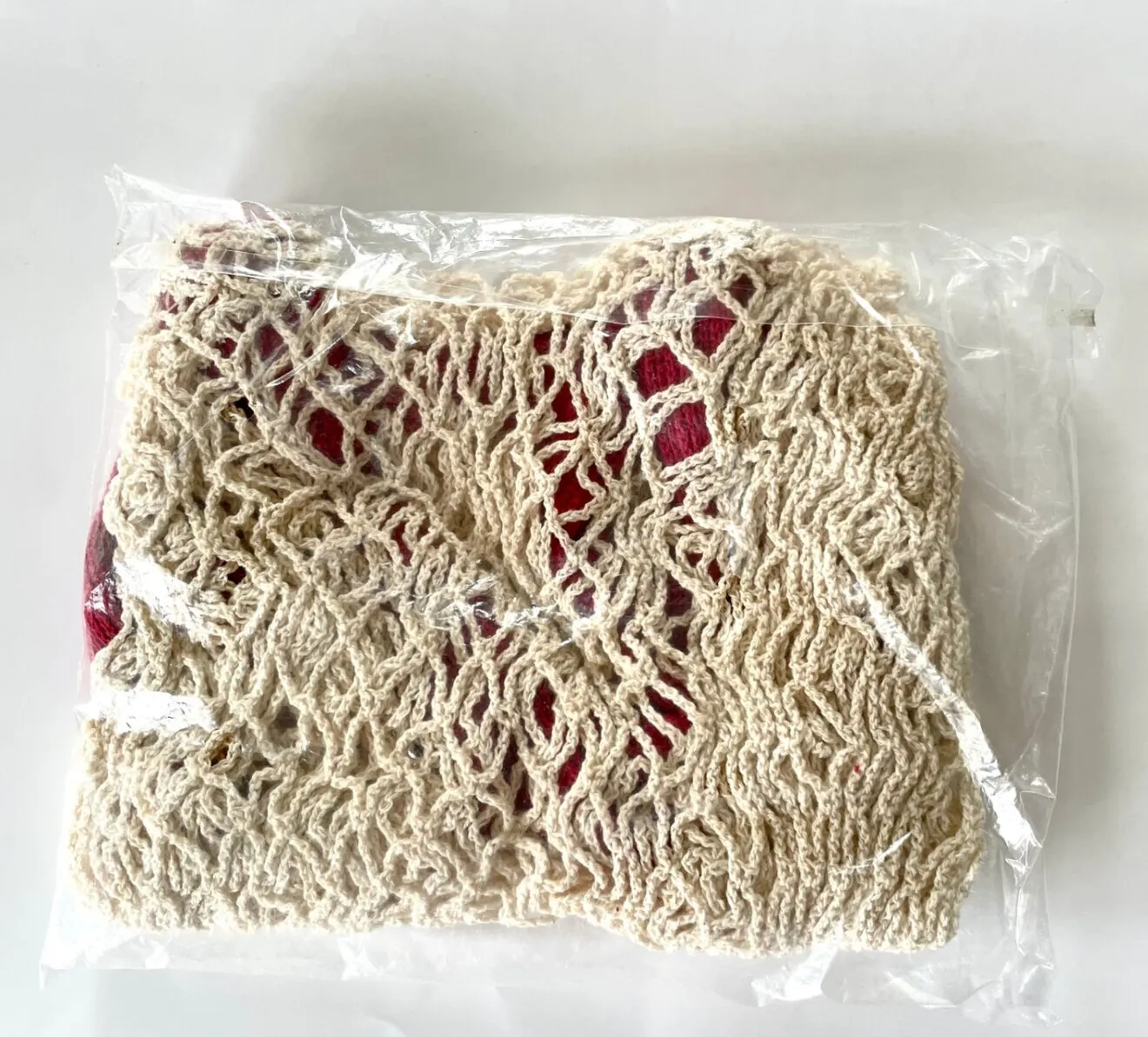 【新品】パール金属 マルチネットエコバッグ レッド D-6555