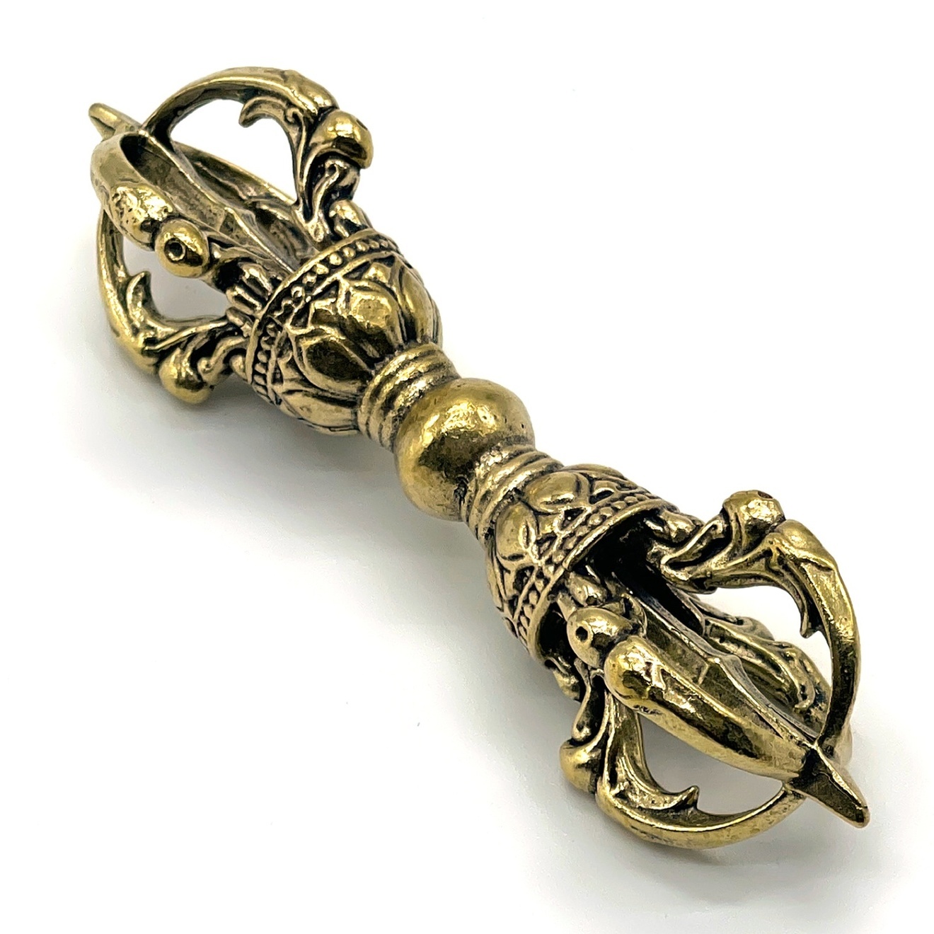 五鈷杵 金剛杵 ヴァジュラ ドルジェ 85mm 密教仏具 曼荼羅 不動明王 お守り 護身具 魔除け