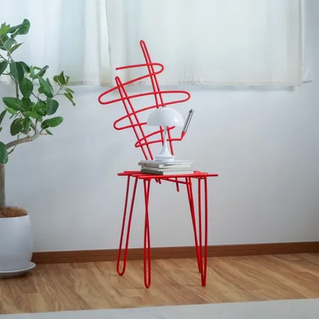 【彫刻インテリア】Rakugaki Chair - wavy