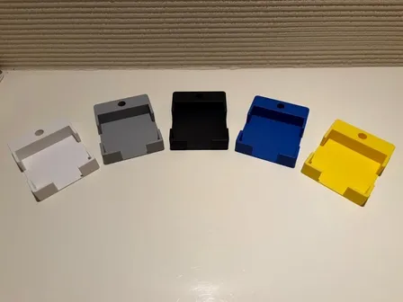 付箋紙／ブロックメモ　 7.5ｃｍ×7.5ｃｍサイズ用　収納ペンスタンド　＜４色展開＞