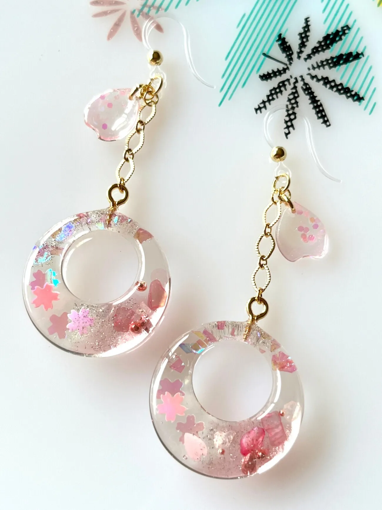 さくらのフープ🌸フックピアス【リベポ払い歓迎🎉】