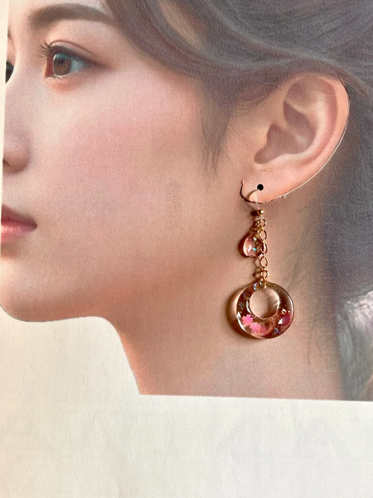 さくらのフープ🌸フックピアス【リベポ払い歓迎🎉】