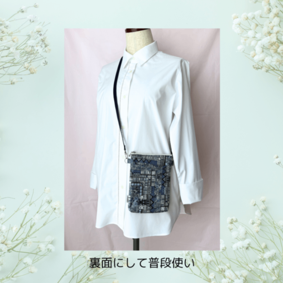 【名札ケース】リバティプリント「Tudor Belle」ビニールコーティング生地　オフ会のお供に♪