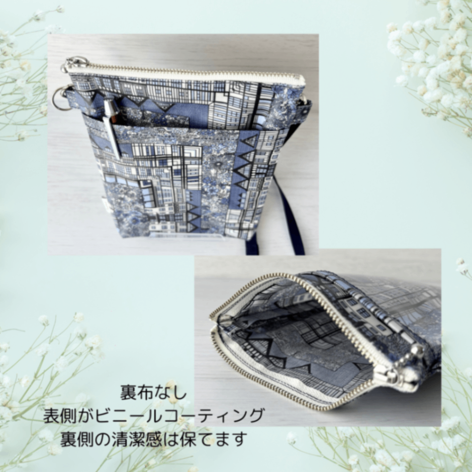 【名札ケース】リバティプリント「Tudor Belle」ビニールコーティング生地　オフ会のお供に♪