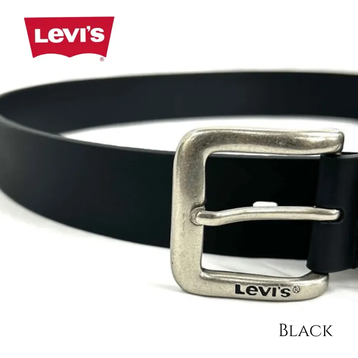 【Levi's】35mm 牛革スムースベルト 6020 ブラック・ダークブラウン