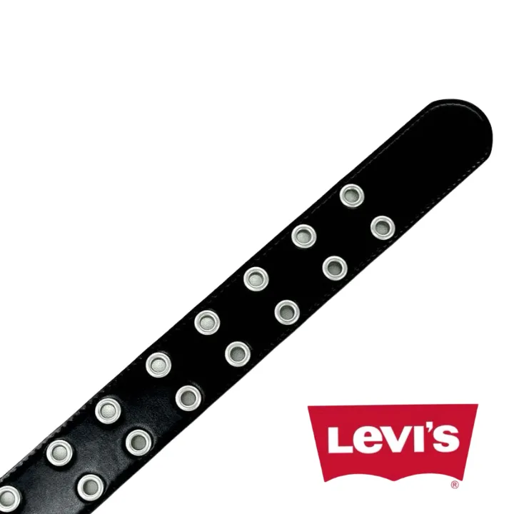 【Levi's】40mm ダブルピンベルト 6911 ブラック・ダークブラウン・レッド・ホワイト